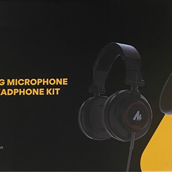 MAONO AU-AO4H Studio Microphone & Studio Podcasting, Gaming, Headphone Kit.NEW🖤 - Picture 9 of 12